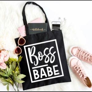 Boss Babe Tote Bag,Tote Bag,Boss Book Bag.